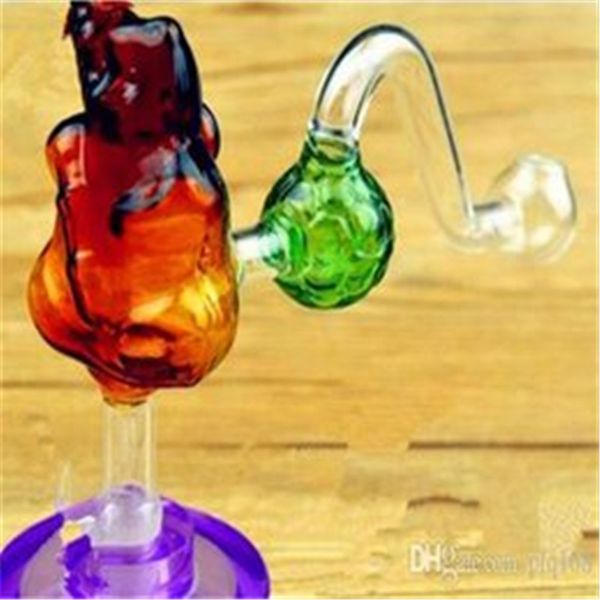 Accesorios para ollas de tabaco Panda Fútbol Cocina Bongs Quemador de aceite Tuberías Tuberías de agua Tubería de vidrio Plataformas petroleras Fumar