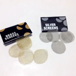 Tabaksrookpijpscherm metalen filters zilver en messing roestvrij staal 20 mm mesh kom voor tabakspijprookpijpfilter ZZ