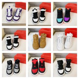 Enfant en bas âge bébé AirForces 1s chaussures de sport AF1S chaussures de course garçons filles enfants baskets de sport blanc noir panda infantile enfants One Little Kid formateurs de baskets