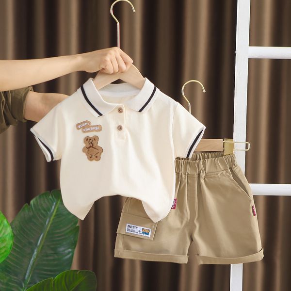 Set di vestiti per bebè per bebè per bebè Set di vestiti per bambini per bebè in cotone per bebè estivi Set di vestiti per bambini