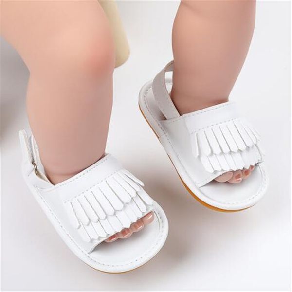 Enfant en bas âge bébé premiers marcheurs PU frangé bébé sandales nouveau-né garçons filles prewalker chaussure mode infantile chaussures été enfants Sneaker