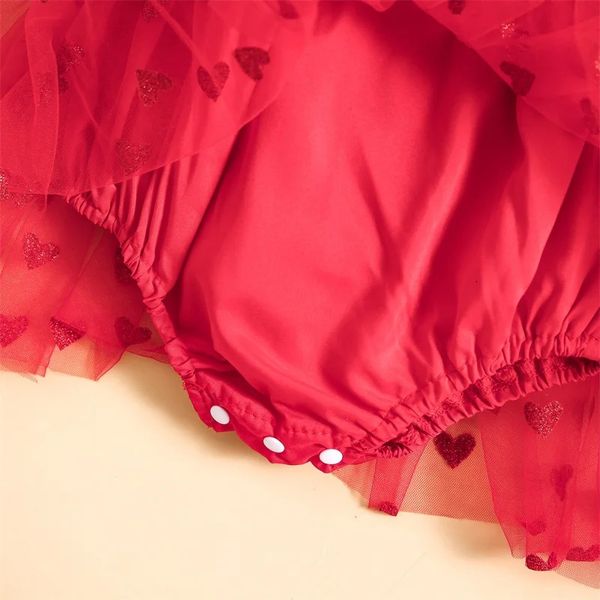 Vestido degradado de mariposa para niña pequeña, manga voladora, malla ALine para el Día de San Valentín 240228