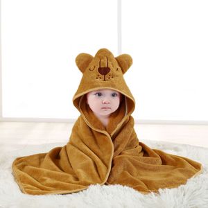 Peuter Baby Baby Hooded Badhanddoek handdoek Kinderen Bathrobe Super zachte deken Warm slapende Swaddle Wrap voor pasgeboren jongensmeisjes