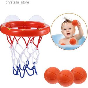 Toddler Bath Toys Kids Shooting Basket Bath Water Play Set pour bébé fille garçon avec 3 mini ballons de basket en plastique Funny Shower Toy L230518