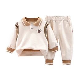 Toddler Garçon Vêtements Ensembles Spring Enfants Tops + Pantalons Sports Enfants Vêtements pour garçons Tracksuit pour 220326