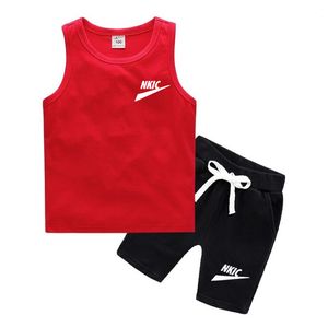 Teuterjongen zomerkleding korte mouw set tracksuits sportkleding voor kinderjongens outfits