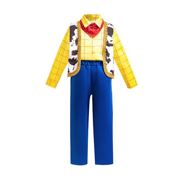 Toddler Boys Movie Star Cosplay Cost Kids Kids Coumor Color Design trois pièces Costumes Fashion Children Childre