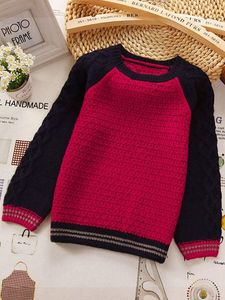 Pull rayé à manches raglan pour tout-petit garçon SHE01