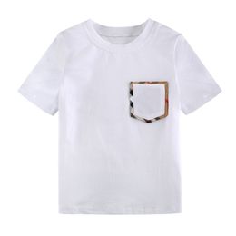 Toddler Boys Summer White T Shirts for girls Child Designer Brand Boutique Kids Clothing Wholesale Luxury Tops Children Clothes