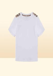 Toddler Boys Summer White T Shirts For Girls Child Designer Brand Boutique Kinderkleding Groothandel Luxe Tops Kleding AA2203166969200