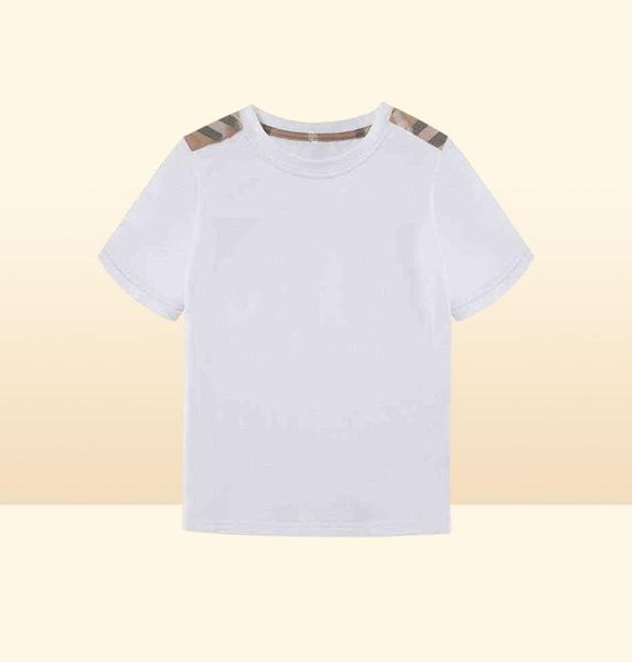 Camisetas blancas de verano para niños pequeños, camisetas de marca de diseñador para niños, ropa para niños, camisetas de lujo al por mayor, ropa AA2203162489342