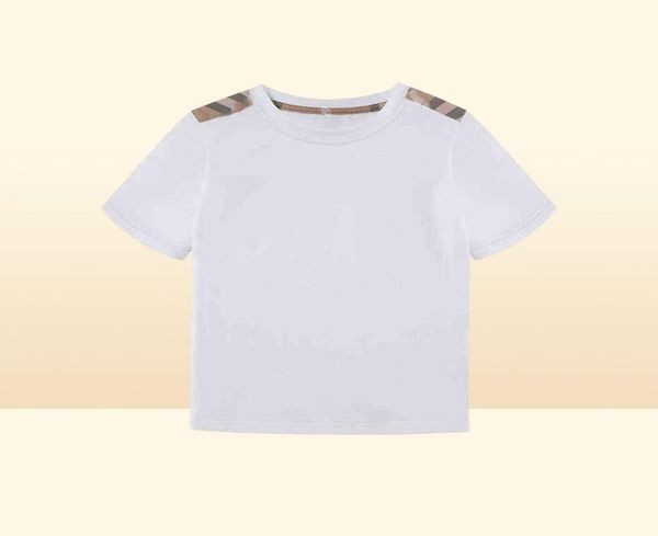 Enfant en bas âge garçons été blanc t-shirts pour filles enfant marque de créateur Boutique enfants vêtements en gros de luxe hauts vêtements AA2203166574281