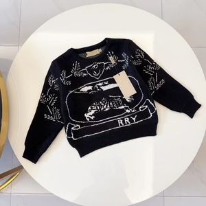 Peuter kleding Kid Pullover Baby Sweater Kids Designer Cardigan Burbe Boy Girl Unisex Autumn Winter Sweatshirts houden Warme Letter Gedrukte Jumper Clothing 7 Styles