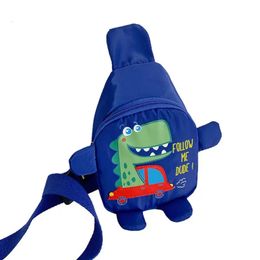 Umhängetasche für Kleinkinder, niedlicher Dinosaurier-Cartoon, Brusttasche, wasserdicht, mit einem Riemen, Rucksack für Kinder, Strand, ausgehend 231228