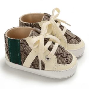 Niñero para el primer caminante zapatillas para bebés niña de niño clásico suela suave cuna de algodón mocasins zapatos casuales 0-18 meses