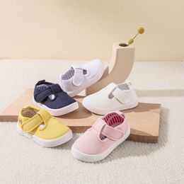 Toddler Girls T-Strap Canvas Sneakers For Little Kids Classic Shoes L2405 L2405