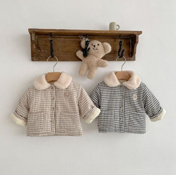 Ropa infantil para bebés, niños y niñas, bonita chaqueta de lana cálida para invierno para bebés, chaquetas informales de lana para bebés, prendas de vestir exteriores, abrigos para niños