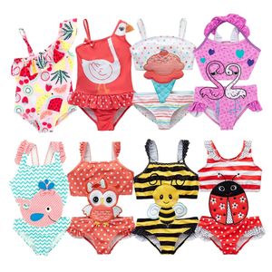 Toddler Baby Girls Girls Maillots de bain glacée Swimming Bathing Bathing Bikini mignon Summer One-Piece au classement général 240415