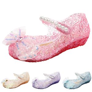 Peuter kinderkinderen baby kristal cosplay feest prinses sandalen kinderen haak lus meisjes schoenen 2-10 jaar l2405