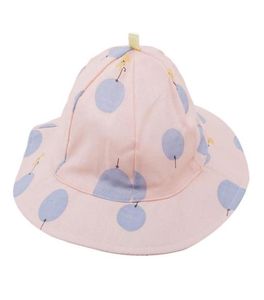 Toddler Bandif Kids Sun Cap Dot Imprimé bébé Beaut Bucket Girl Outdoor Boy Bark Hats Sunhat Wide Brim2860283