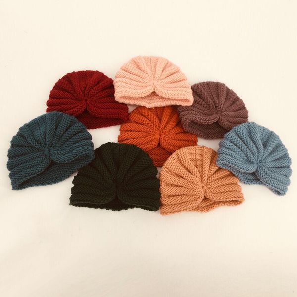 Gorro indio para niños pequeños, gorros de invierno para niños, gorros tejidos para bebés, gorros para bebés, diademas de dureza, accesorios