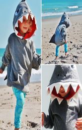 Enfant en bas âge enfants bébé garçons requin hauts à capuche veste à capuche manteau vêtements d'extérieur Clothes4072481
