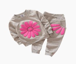 Peuter Kids Baby Meisjes Herfst Outfits Kleding T-shirt Tops DressBroek 2 STUKS Set Kinderkleding1086233
