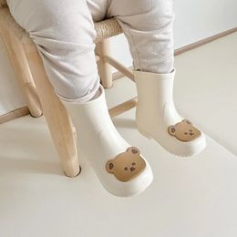 Peuter Kids Rain Boots Children Rubber Boot Cartoon Cute Bear Rabbit Shoes For Boys Girls Waterdicht Eva Non Slip 240603