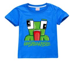 Peuter Kids Youtuber Vlogger Mode T-shirt Katoenen Tops Tees voor Tiener Jongen Meisje Blauw Rood1203410