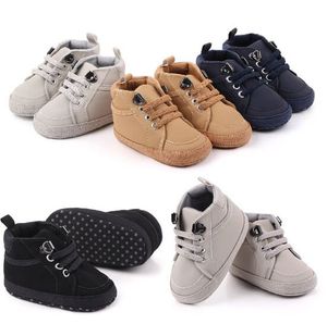 Peuter schoenen klassieke pasgeboren eerste Walker Infant Soft Soled Anti-Slip Baby Shoes For Girl Boys Sport Sneakers Crib Bebe Shoe 2pairs/Lot