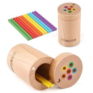 Toddler Toys Montessori pour 1 2 couleurs de 3 ans correspondant à la motricité fine jouets sensoriels en bois jeu de plateau éducatif en bois 240510