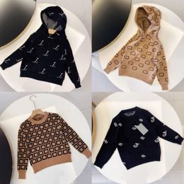 Niños pequeños, niños, diseñador, suéter, ropa con capucha, suéter de bebé, sudaderas con capucha para niños, niñas, punto, manga larga, carta, estilo de moda.