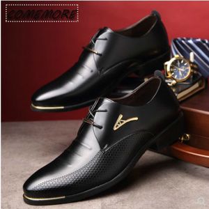 Vestido de hombre con punta clásica en punta GAI para hombre de charol negro boda Oxford zapatos formales informales de negocios moda de gran tamaño 230718 377