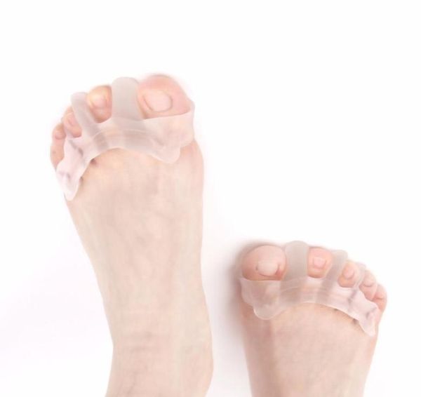 Fournitures orthopédiques pour orteils, séparateur d'orteils en Gel, civière pour danseur, yogis, athlète, soulagement des oignons, marteau, griffe, redresseur d'orteils tordus5407798