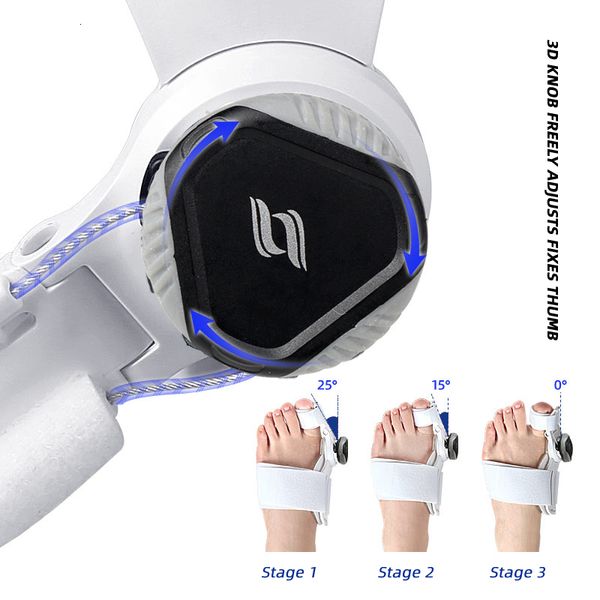 Séparateurs d'orteils Outils de soins des pieds Fournitures Gros lisseur Correcteur Bouton réglable Oignons Attelle Hallux Valgus Correction Orthopédique 221231