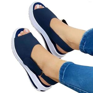 Toe Summer Platform Open Fashion Sandals Women's Wedge Beach Slides para mujeres 307