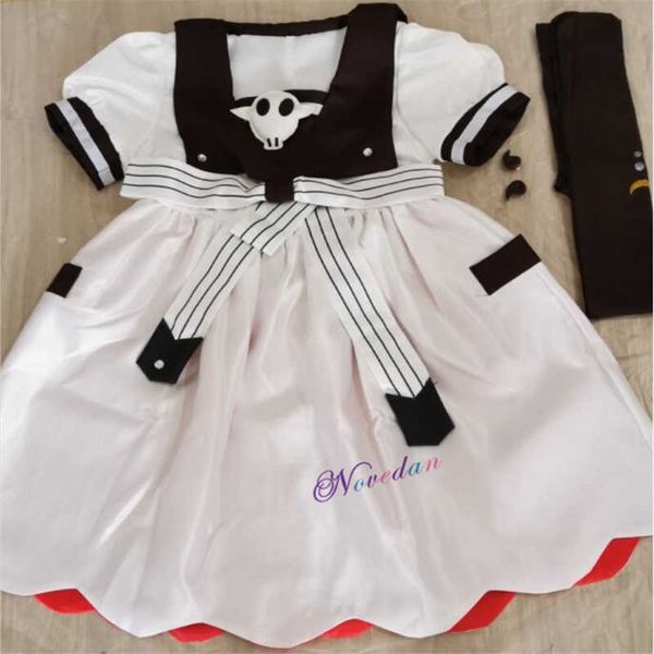 Toilettes liées Jibaku Shounen Hanako Kun Yashiro Nene costume de marin école uniforme robe tenue Anime Cosplay Costumes perruque pour adulte Y0913