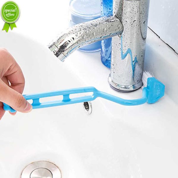 Escobilla de baño para baño, cepillo de limpieza en forma de V/S, herramienta de limpieza de huecos para colgar en la pared, limpiador de huecos con ranura para ventana de esquina de inodoro portátil