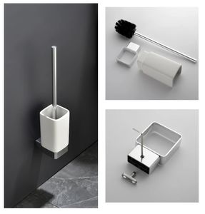 Portaescobillas de baño Soporte de cerámica para baño Soporte para escobilla de baño Soporte para vaso montado en la pared Soporte para plato de jabón Dispensador de loción 231012