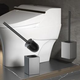 Portaescobillas para inodoro, soporte para cepillo para inodoro, accesorios de baño, juego de portaescobillas para lavabo de aleación de aluminio montado en la pared creativo 231031