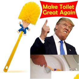 Toiletborstels houders Donald Trump borstel papierbundel grappige politieke gag nieuwigheid geloof me maak je geweldige weer drop levering home otxvk