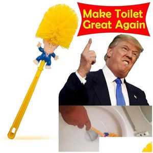 Toiletborstels houders Donald Trump borstel papierbundel grappige gag nieuwigheid item geloof me maak je drop levering home tuin bad ba dhik1