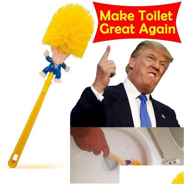 Brosse de toilettes détenteurs de Donald Trump Brush Bundle Papier Funny Political Gag Novely Croyez-moi, Rendez votre superbe gouthage livraison à la maison Otwok