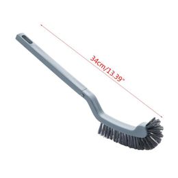 Supports de brosses de toilette longue poignée brosse suspendue nettoyage des coins morts pour la maison salle de bain E7CB