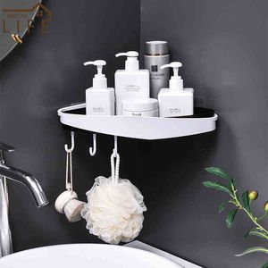 Toilet hoekplanken muur gemonteerd geen boor shampoo douche houder rek badkamer organisator opslag caddy voor keukenhuis J220702