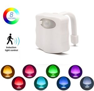 Toilet Nachtlampje Motion Actieve Detectie Badkamer Bowl Lights Uniquefunny Birthday Geschenken Idee Cool Fun Gadgets Gag Duffers