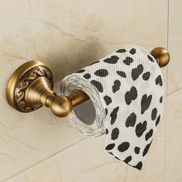 Porte-toilettes Mur Mur Mouled Vintage Classique salle de bain Antique en laiton Roll Tissue Boîte de salle de bain accessoires YT-13992 240522