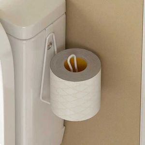 Toiletpapierhouders 1 PC Toilet Roll Papierhouder Organisator Muurbevestiging Opslagstandaard Keuken Badkamer No Drill Tissue Doek Dispenser Roestvrij 240410