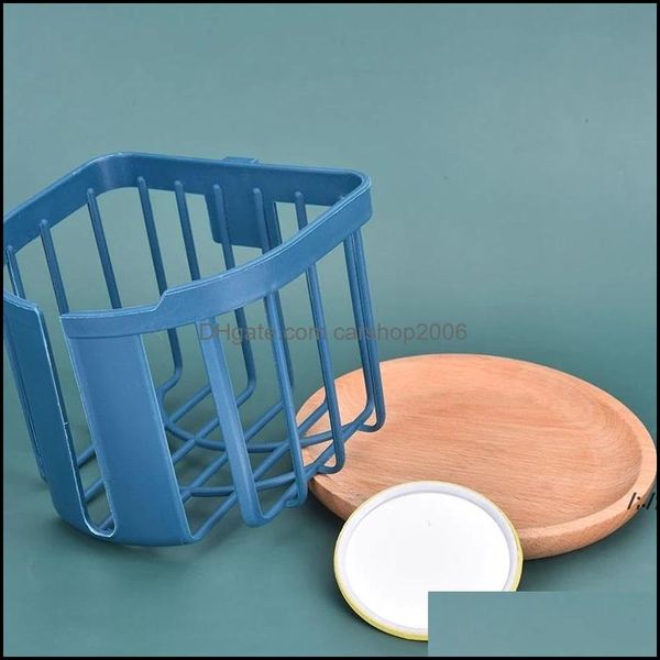 Porte-papier hygiénique Matériel de salle de bain Bain Maison Jardin Rack Adhésif Organisateur De Stockage No-Drill Lixiviat Capacité Titulaire Pae13830 Drop De