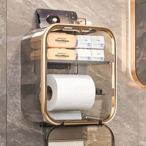 Porte-papier hygiénique Porte-papier hygiénique pratique et élégant pour le stockage de produits sanitaires Aucun perçage nécessaire Accessoires de salle de bain Porte-rouleau de papier toilette 230820